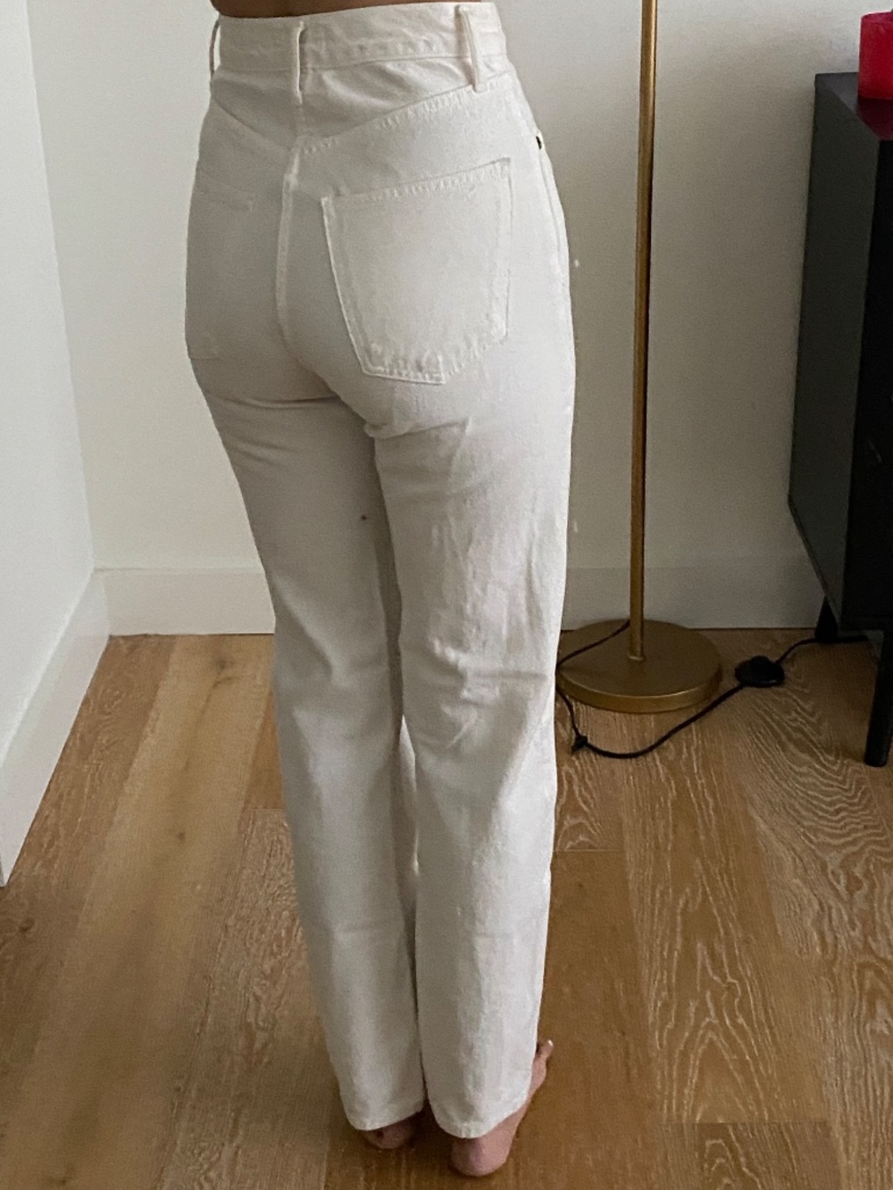 AGOLDE 90's Pinch Jeans - Ecru- Size 23 - Picture 4 of 10